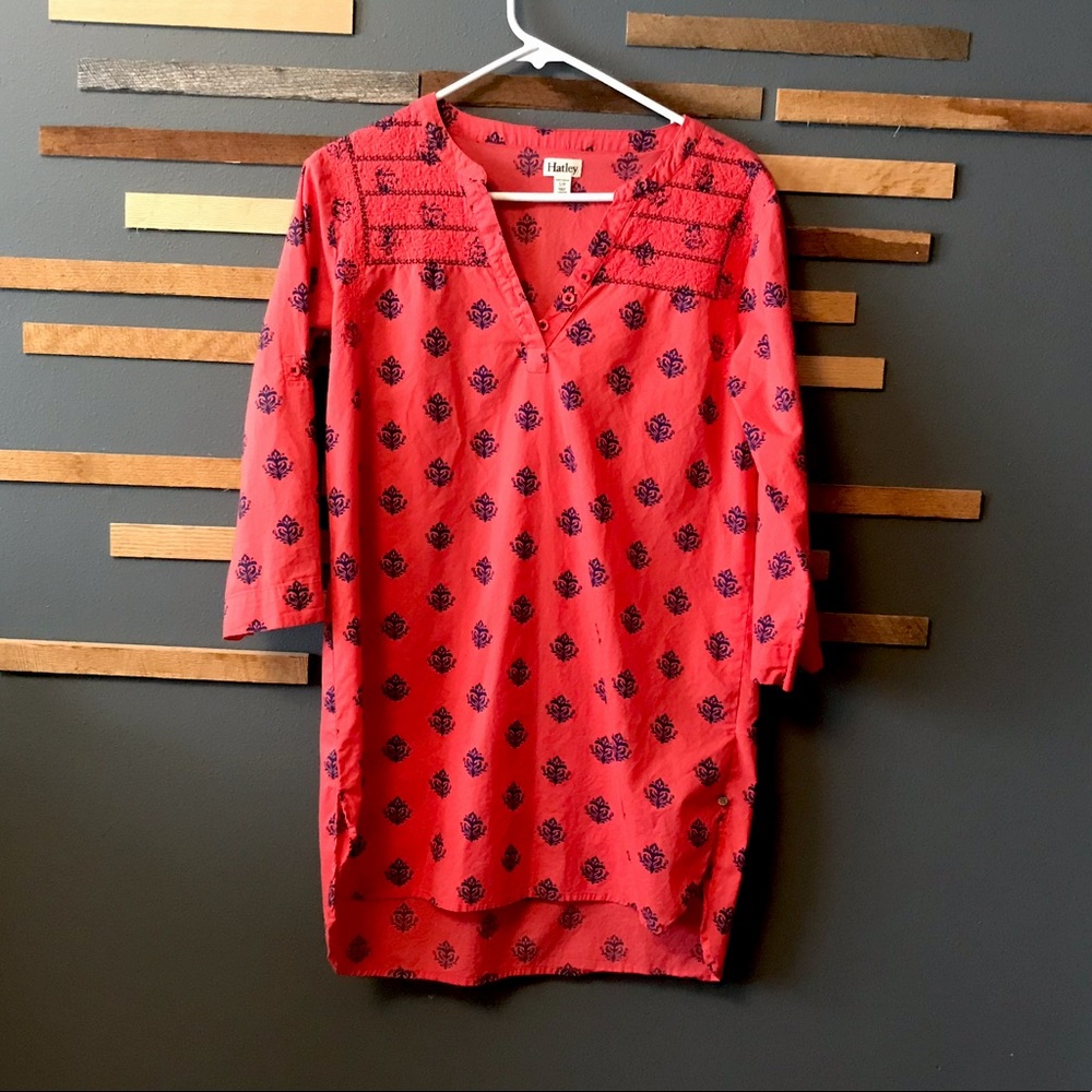 Swimsuit Coverup,Lightweight cotton, 3/4 sleeves.